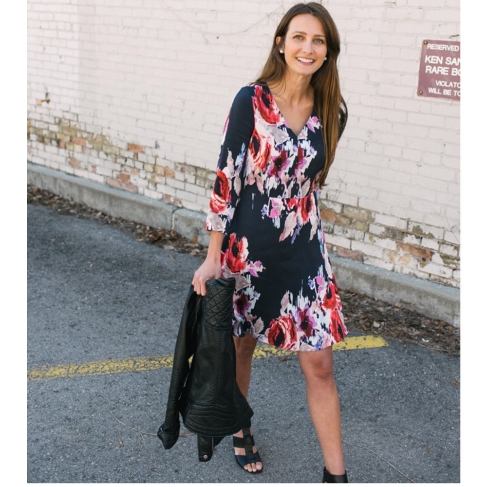 The Kate Spade Floral, but Moody, Dress
